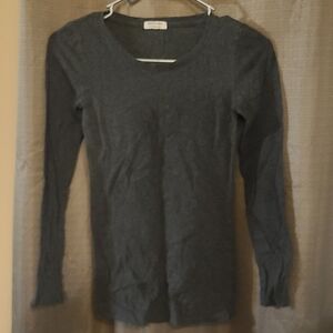 Heart Hips Charcoal Long Sleeve Top